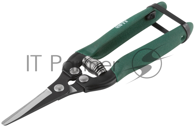 Секатор цветочный, режущие кромки внахлест, ПВХ накладки на ручки 180 мм