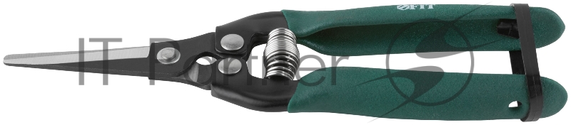 Секатор цветочный, режущие кромки внахлест, ПВХ накладки на ручки 180 мм