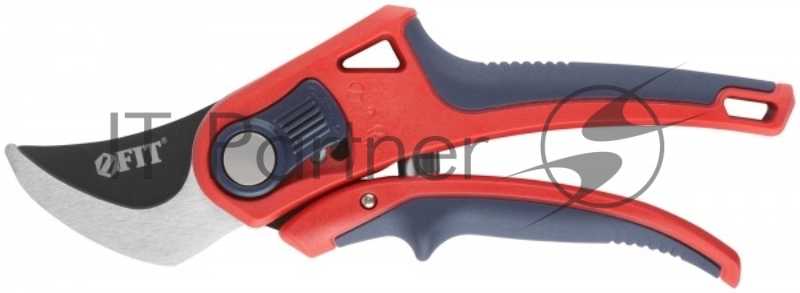 Секатор, режущие кромки внахлест, регулировка раскрытия, ленточная пружина, прорезин. ручки 210 мм