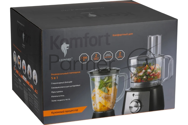 Кухонный процессор LEONORD LE-1711 (5 в 1) 1200Вт
