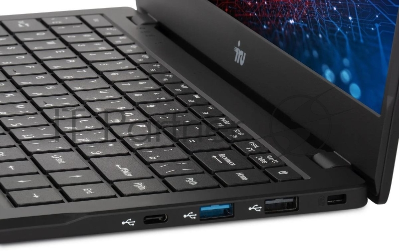 Ноутбук IRU Planio 14ING N100 8Gb SSD512Gb Intel Iris Xe graphics 14 IPS FHD (1920x1080) Free DOS black 6000mAh (2058899)