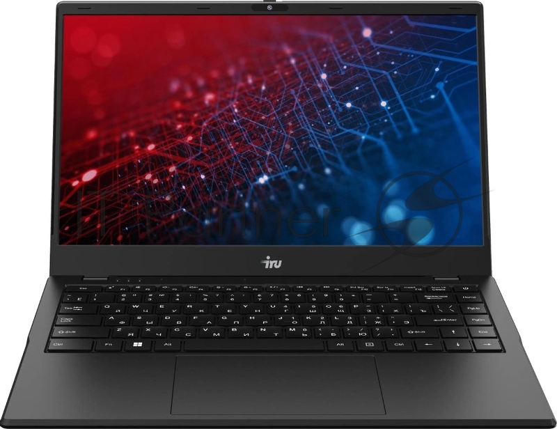 Ноутбук IRU Planio 14ING N100 8Gb SSD512Gb Intel Iris Xe graphics 14 IPS FHD (1920x1080) Free DOS black 6000mAh (2058899)