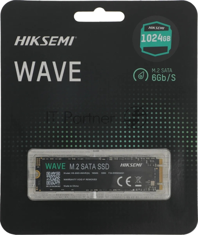 Твердотельный накопитель SSD M.2 HIKSEMI 1.0Tb <HS-SSD-WAVE(N) 1024G> (SATA3, up to 560/510MBs, 3D NAND, 280TBW)