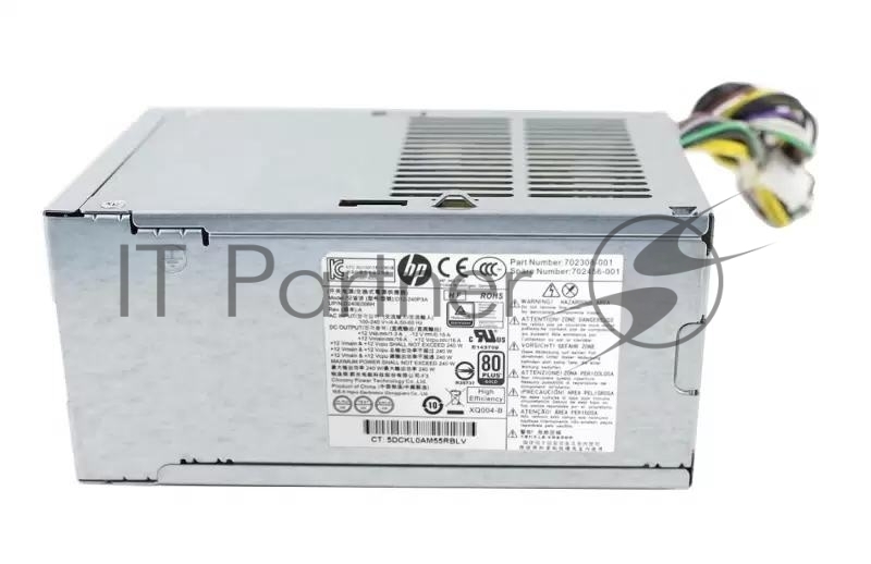 Блок питания 702456-001 240W 12VDC 90% efficient - Includes power on/off switch HP EliteDesk 800 G1