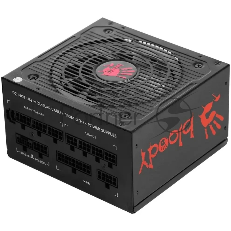 Блок питания Bloody ATX 750W BD-PS750G 80+ gold (20+4pin) APFC 120mm fan color LED 6xSATA Cab Manag RTL