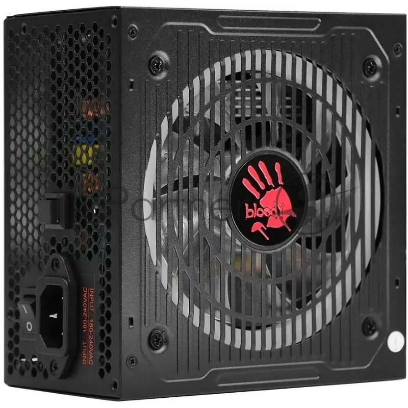 Блок питания Bloody ATX 750W BD-PS750G 80+ gold (20+4pin) APFC 120mm fan color LED 6xSATA Cab Manag RTL