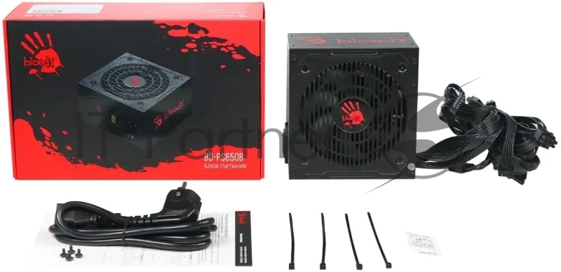 Блок питания Bloody ATX 650W BD-PS650B 80+ bronze (20+4pin) APFC 120mm fan 6xSATA RTL