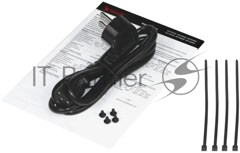 Блок питания Bloody ATX 650W BD-PS650B 80+ bronze (20+4pin) APFC 120mm fan 6xSATA RTL