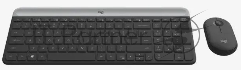 Комплект беспроводной клавиатура+мышь Logitech Slim Wireless Desktop MK470 черный