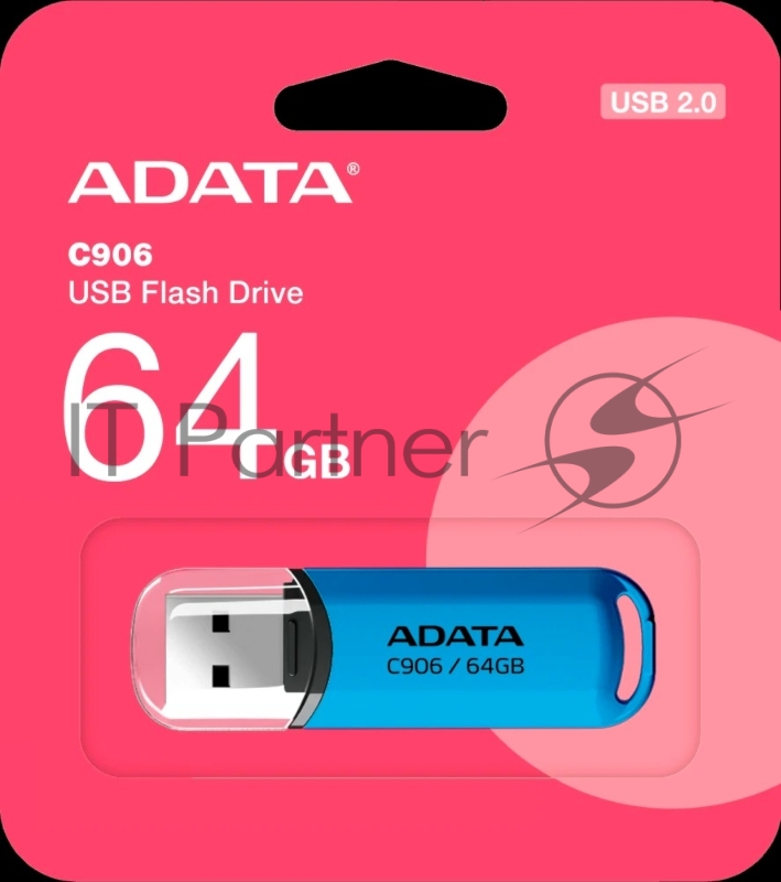 Флеш Диск A-DATA 64GB <AC906-64G-RWB> Classic C906, USB 2.0, Синяя