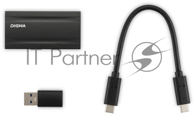 Внешний диск SSD Digma USB3.2 Gen2x2 256GB DGSM8256G2MGG MEGA X 1.8 темно-серый