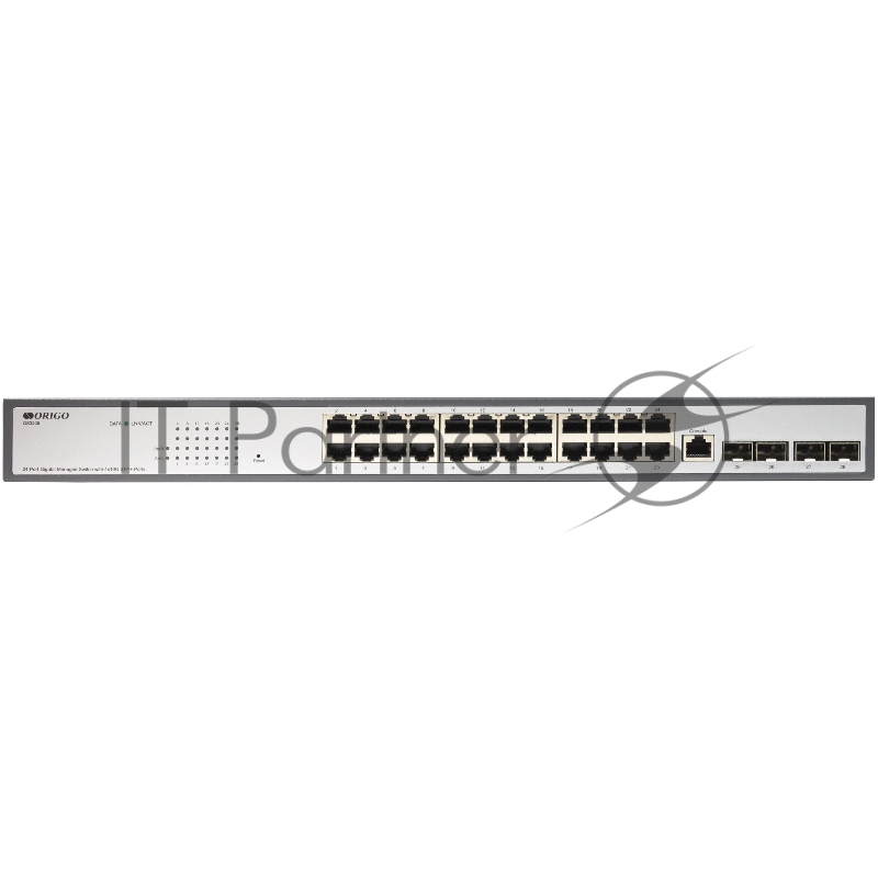 Настраиваемый L2 коммутатор ORIGO OS2328/A1A 24x1000Base-T, 4xCombo 1000Base-T/SFP, комплект для установки в 19 стойку