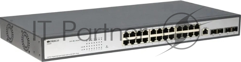 Настраиваемый L2 коммутатор ORIGO OS2328/A1A 24x1000Base-T, 4xCombo 1000Base-T/SFP, комплект для установки в 19 стойку
