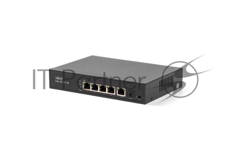 Коммутатор SKAT PoE-4E-1G-1S PoE Plus 60Вт порты: 4-Ethernet 1-Uplink 1-SFP