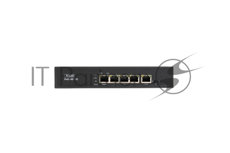 Коммутатор SKAT PoE-4E-1G PoE Plus 65Вт порты: 4-Ethernet 1-Uplink