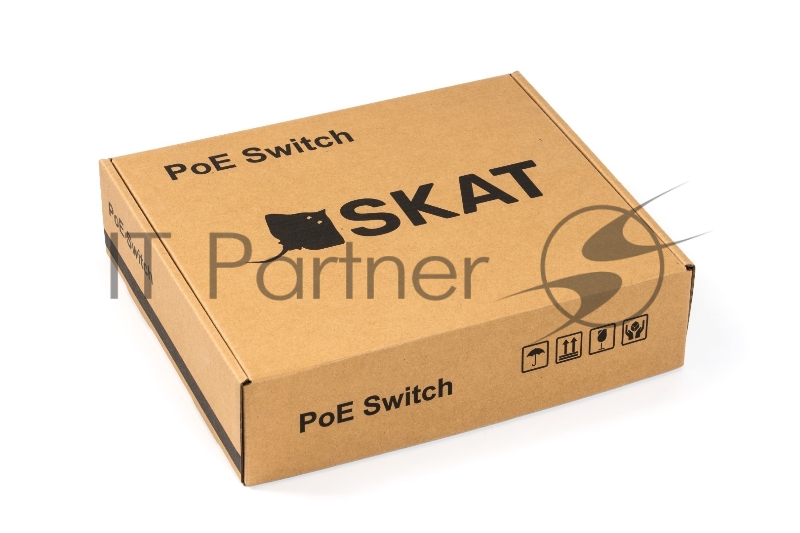 Коммутатор SKAT PoE-4E-1G PoE Plus 65Вт порты: 4-Ethernet 1-Uplink