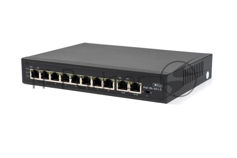 Коммутатор SKAT PoE-8E-2G v.2 PoE Plus 120Вт порты: 8-Ethernet 2-Uplink