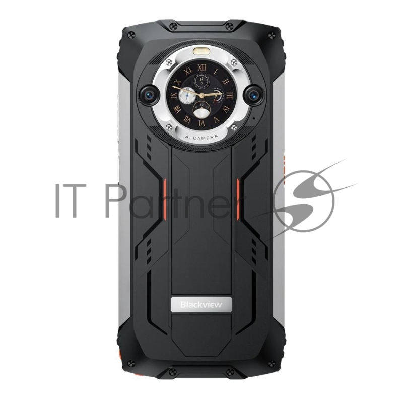 Смартфон BlackView BV9300Pro MT6789V/CD(G99) 8С RAM8Gb ROM256Gb 6,7 IPS 1080x2388 2G 3G 4G Android 13 64Mpix 32Mpix NFC GPS 802.11 a/b/g/n/ac GSM NFC TouchSc TF card 1Tb 15080mAh 33W Fast Charge черный с оранжевой рамкой