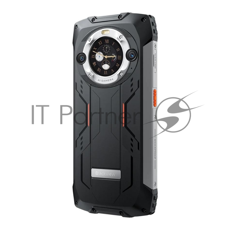 Смартфон BlackView BV9300Pro MT6789V/CD(G99) 8С RAM8Gb ROM256Gb 6,7 IPS 1080x2388 2G 3G 4G Android 13 64Mpix 32Mpix NFC GPS 802.11 a/b/g/n/ac GSM NFC TouchSc TF card 1Tb 15080mAh 33W Fast Charge черный с оранжевой рамкой
