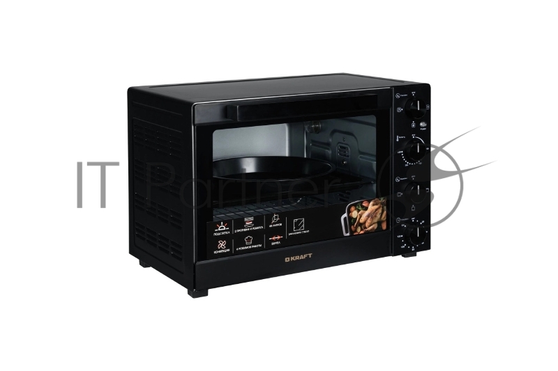 Мини-печь KRAFT KFC-MO 6010 HRKBL черный
