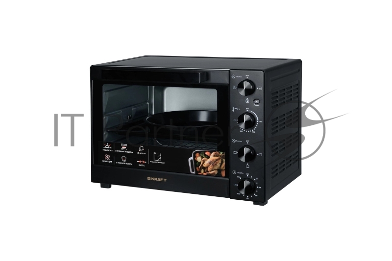 Мини-печь KRAFT KFC-MO 6010 HRKBL черный