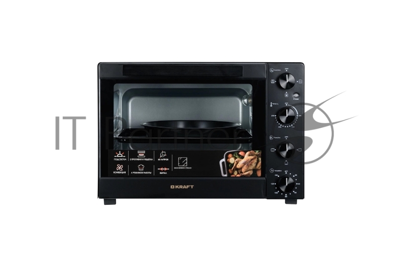 Мини-печь KRAFT KFC-MO 6010 HRKBL черный