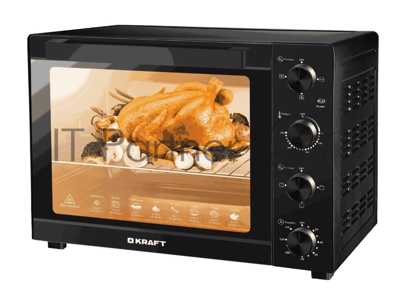 Мини-печь KRAFT KFC-MO 6010 HRKBL черный