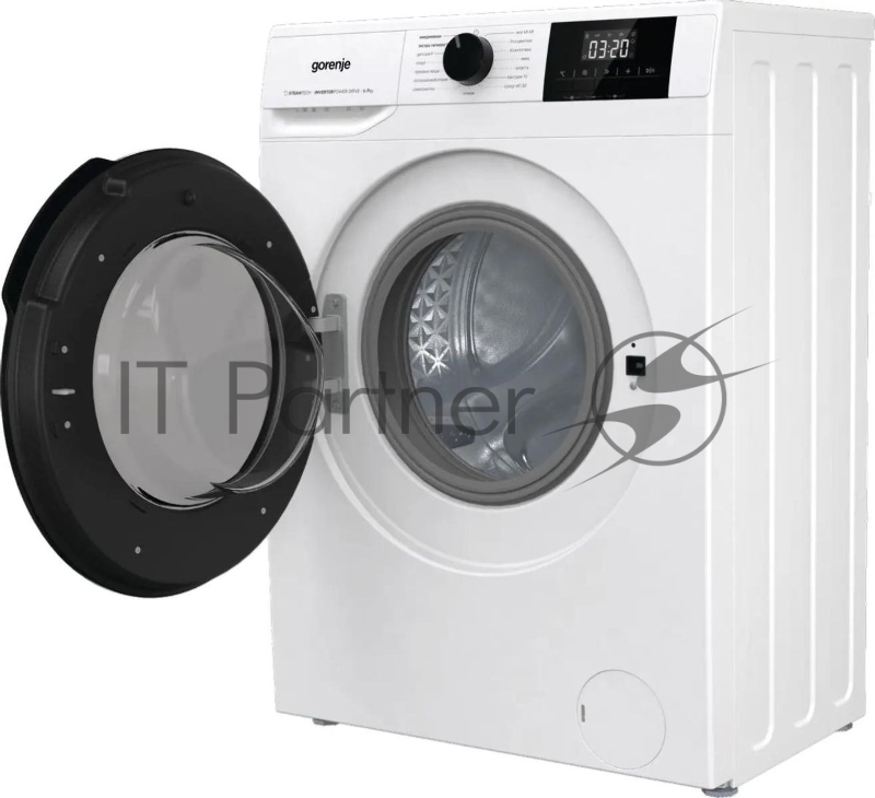 Стиральная машина Gorenje W1NGPI72SBS/C, с фронтальной загрузкой, с паром, 7кг, 1200об/мин, инверторная, белый