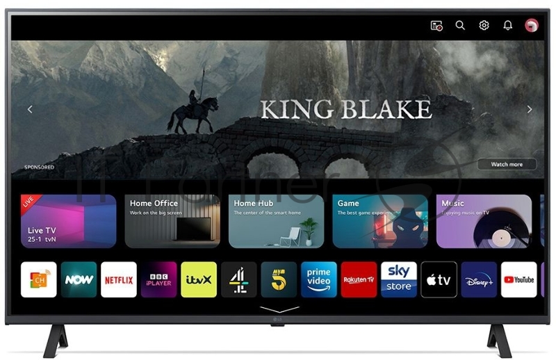 Телевизор LG 43 43UR78006LK.ARUB черный LED UHD 50Hz WebOS