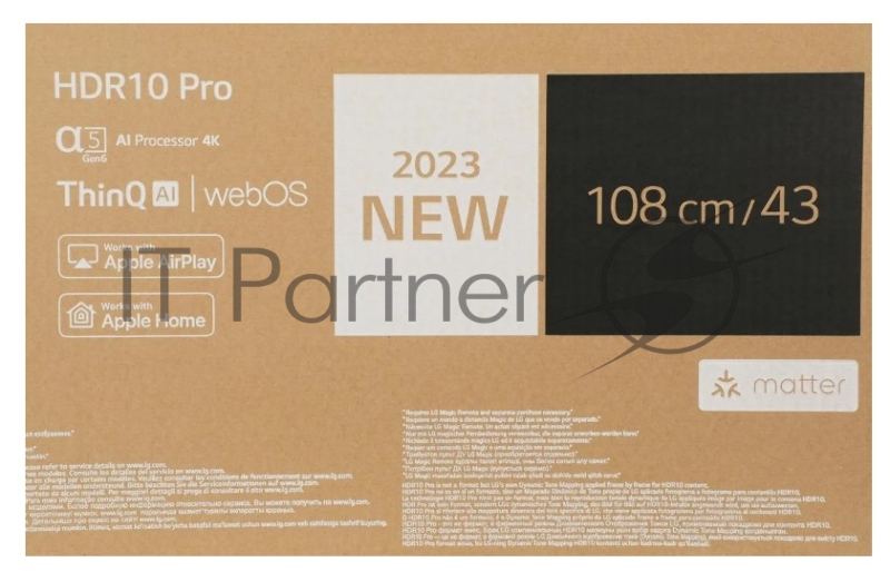 Телевизор LG 43 43UR78006LK.ARUB черный LED UHD 50Hz WebOS