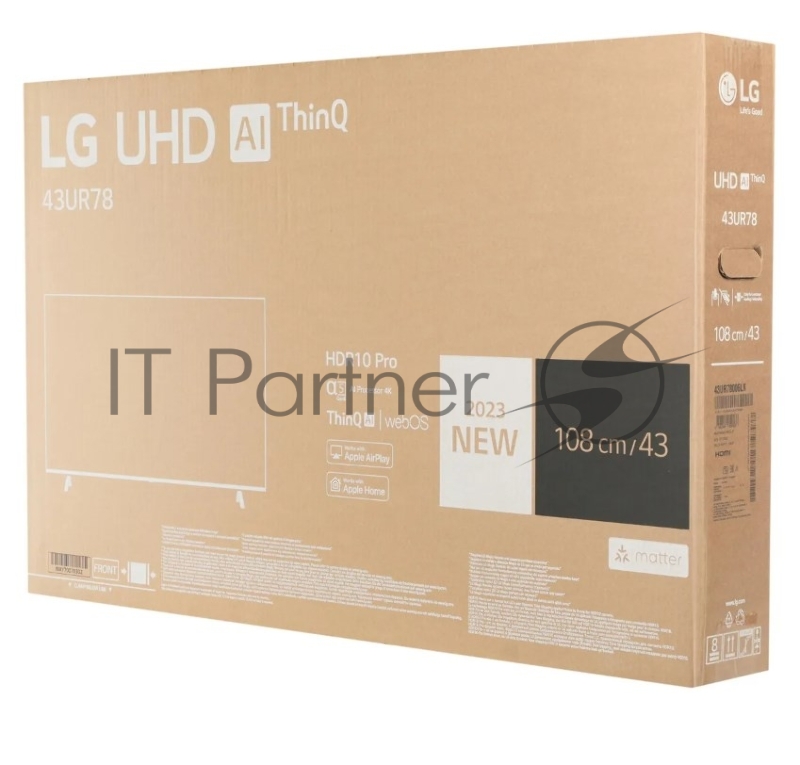 Телевизор LG 43 43UR78006LK.ARUB черный LED UHD 50Hz WebOS