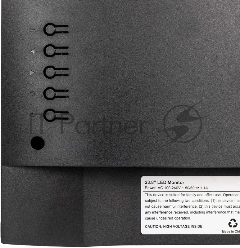 Монитор Hiper EasyView SB2402, черный, 23.8 IPS LED 4ms 16:9 HDMI матовая 250cd 178гр/178гр 1920x1080 100Hz VGA DP FHD 3.1кг