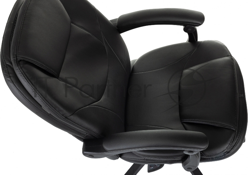 Кресло руководителя Бюрократ CH-868N-BF черный эко.кожа крестов. пластик подст.для ног