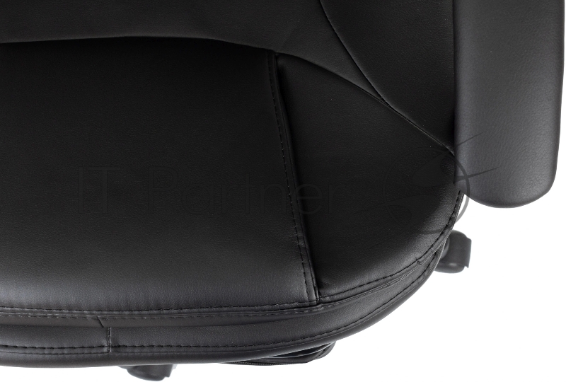 Кресло руководителя Бюрократ CH-868N-BF черный эко.кожа крестов. пластик подст.для ног