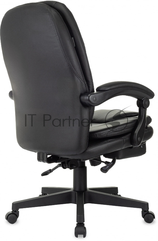 Кресло руководителя Бюрократ CH-868N-BF черный эко.кожа крестов. пластик подст.для ног