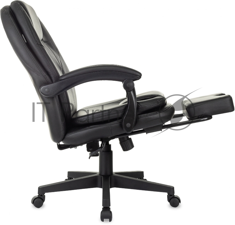 Кресло руководителя Бюрократ CH-868N-BF черный эко.кожа крестов. пластик подст.для ног