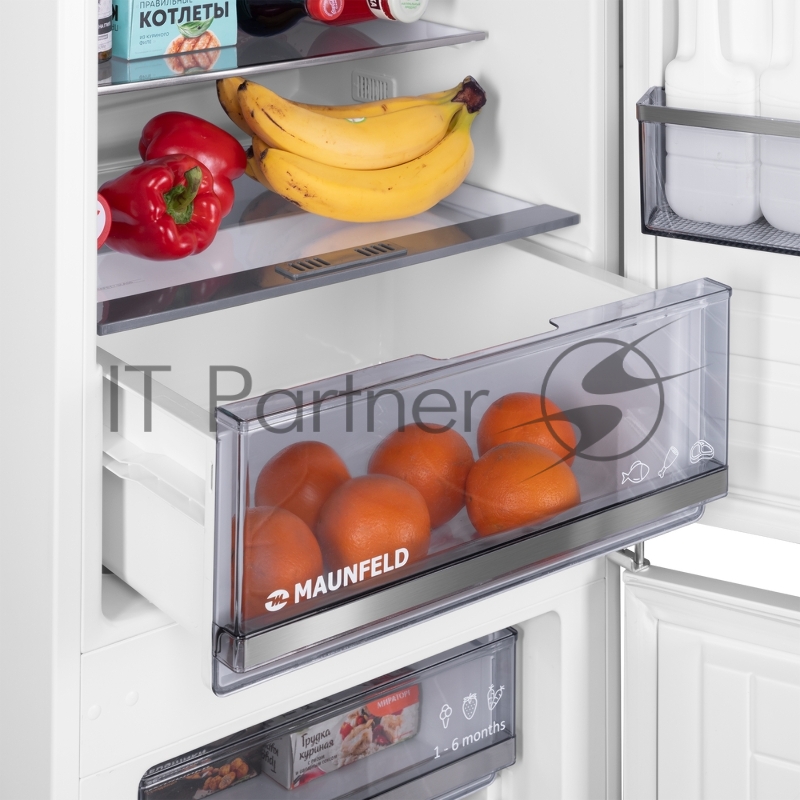 Холодильник Maunfeld MBF177SWGR Inverter 2-хкамерн. (КА-00024613)