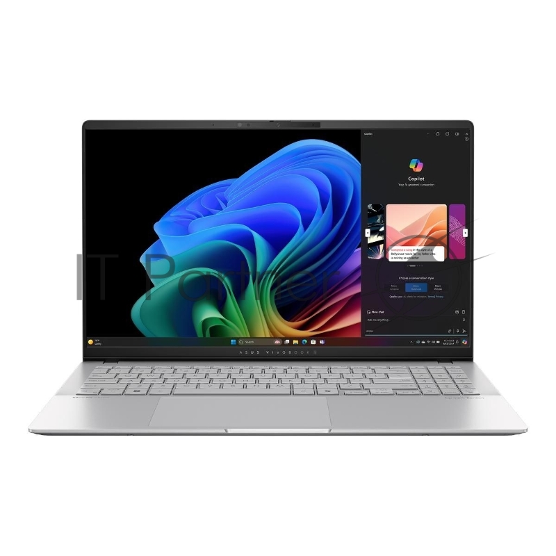 Ноутбук ASUS Vivobook S 15 S5507QA-MA006W 15.6/OLED/3K/X Elite X1E 78 100 3,4 ГГц/16Gb/SSD1Tb/Win11H/Серебри кг (90NB14Q2-M005E0)