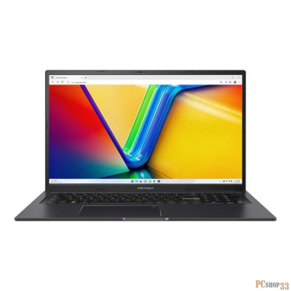 Ноутбук ASUS Vivobook 17X M3704YA-AU088, AMD Ryzen 7 7730U/16Gb/SSD1Tb/17.3/FHD/IPS черный