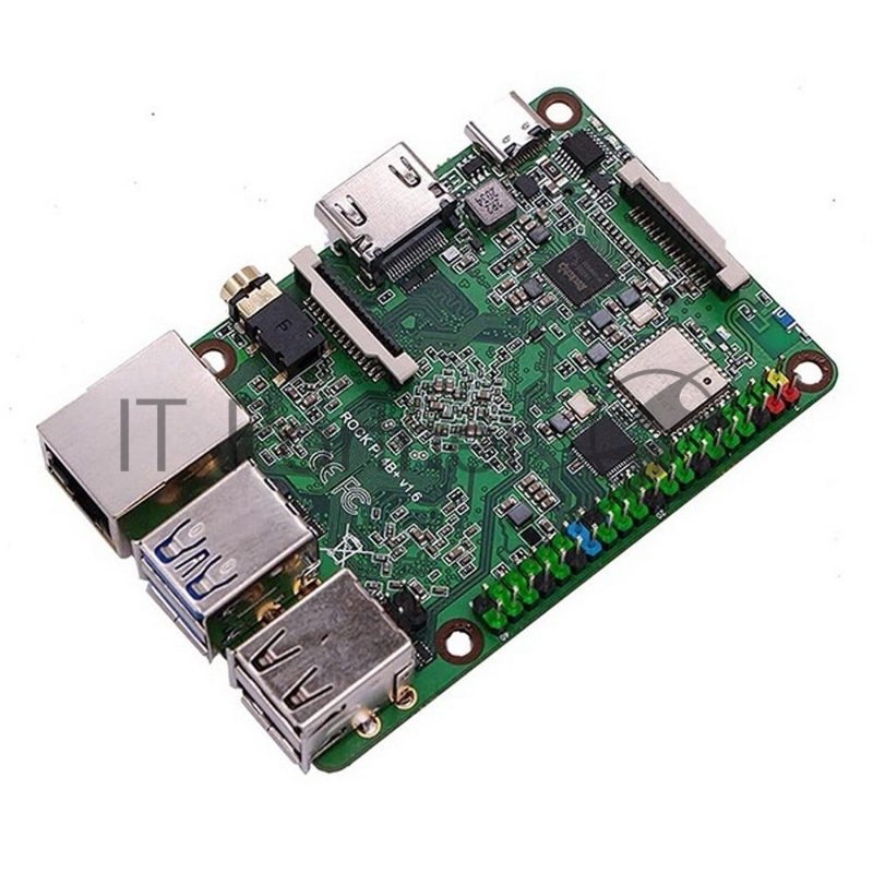 Одноплатный компьютер RockPi ROCK PI 4B Plus (4GB / 32GB eMMC)
