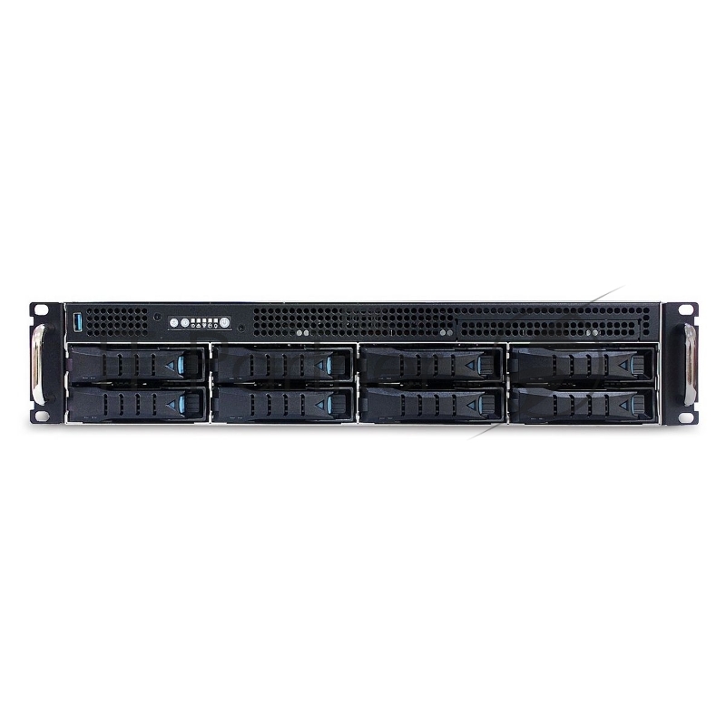 Корпус AIC RSC-2KT, 2U 8x 3.5 hot-swap bays, tool-less 3.5 and 2.5 HDD tray, 800W CRPS redundant power supply, 2x top plate HDD + 2x 2.5 OS plate, 2x 7mm 2.5 hot-swap OS, rail, 2x 4-port 12Gb SATA/SAS backplane