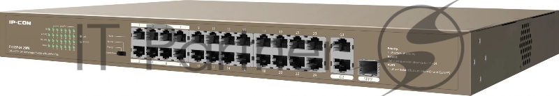 Коммутатор IP-COM F1126P-24-250W PoE неуправляемый 26-Ports 10/100 Mbps Base-TX + 1-Port 1000 Base-X SFP / 24-Ports PoE (PoE бюджет 230W)