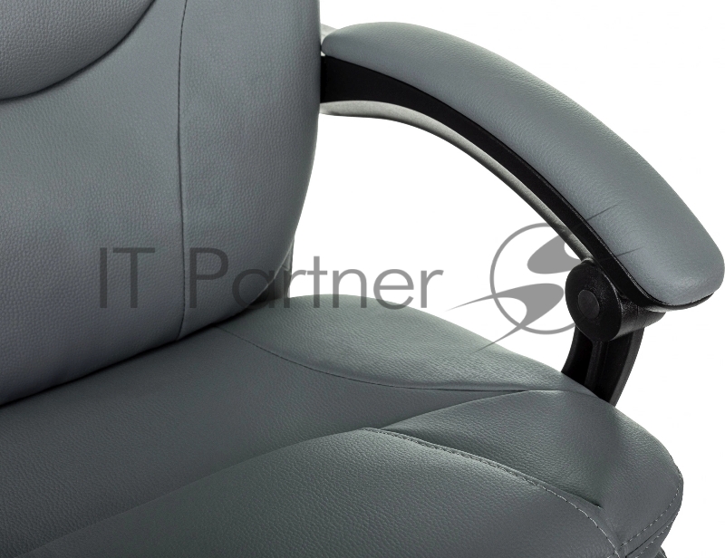 Кресло руководителя Бюрократ CH-868N-BF серый эко.кожа крестов. пластик подст.для ног