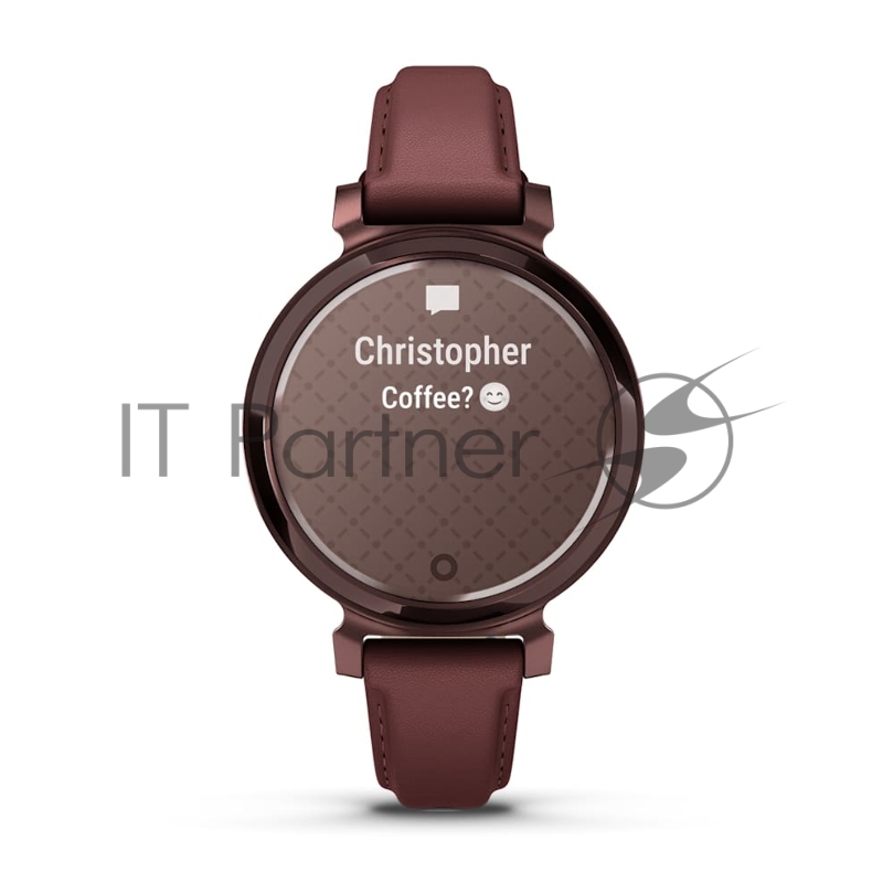Смарт-часы Garmin Lily 2 Classic темно-бронзовый, ежевичный кожаный ремешок 35,4мм
