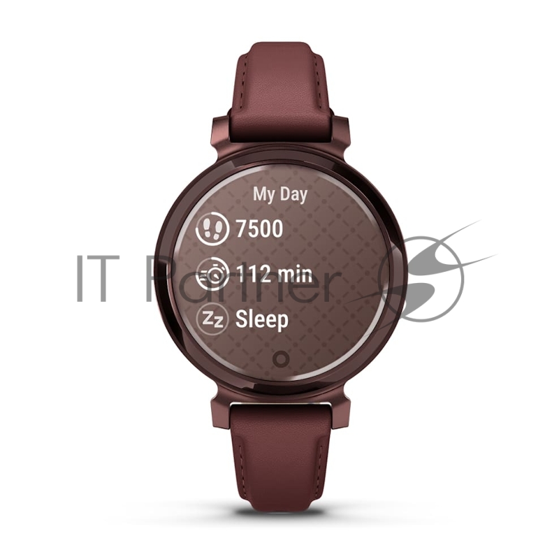Смарт-часы Garmin Lily 2 Classic темно-бронзовый, ежевичный кожаный ремешок 35,4мм