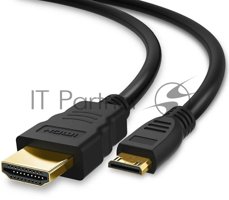 Кабель-переходник аудио-видео Premier 5-845 mini-HDMI (m)/HDMI (m) 1м. позолоч.конт. черный (5-845 1.0)