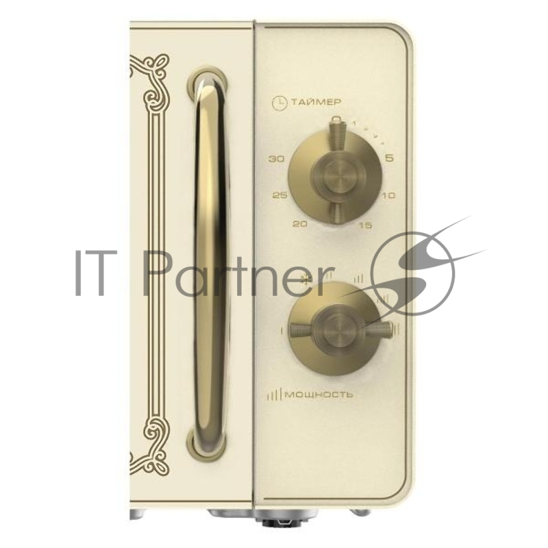 Микроволновая печь WILLMARK WMO-207RMC, 20л,700Вт,механическая ПУ,размороз,5 ур.мощн., ретро бежевый