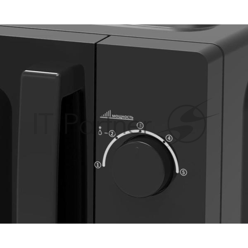 Микроволновая печь Optima MO-2023B 20л, 700Вт,механич.ПУ, ручка д/откр.дверцы, 5 ур.мощн., черная