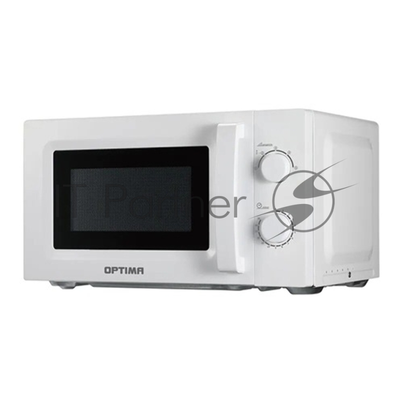 Микроволновая печь Optima MO-2023W, 20л, 700Вт,механич.ПУ, ручка д/откр.дверцы, 5 ур.мощн., белая
