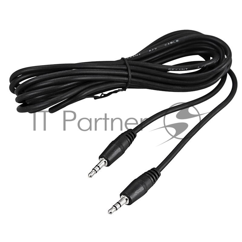 Шнур Стерео 3,5 мм штекер - Стерео 3,5 мм штекер, длина 3 метра REXANT